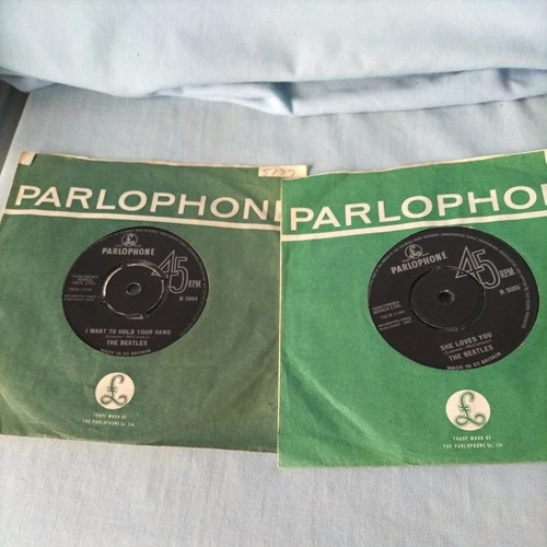 The Beatles.  7" Vinyls X2. Original with original paper sleeves. VGC.