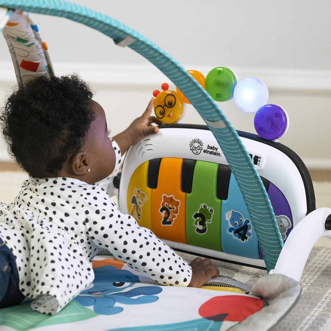 4-In-1 Kickin' Tunes Music and Language Play Gym and Piano Tummy Time Activity M