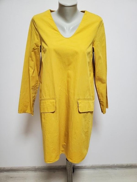 Women COS Dress Yellow Cotton 36 / S / 44