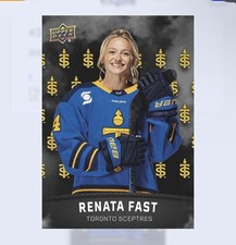 2025-26 UD PWHL Showcase Renata Fast Unredeemed LOGO Variant /30   **READ**