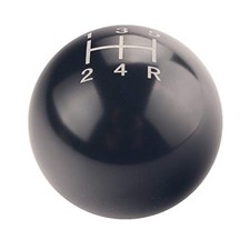 Round Ball Manual Gear Stick Shift Knob 5 Speed Short Throw Shifter Black
