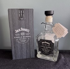 Jack Daniels Single Barrel Select Empty Bottle with tag and box