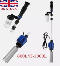 Electric Fish Tank Cleaner Vacuum Siphon Change Gravel Aquarium Pump Water Clean