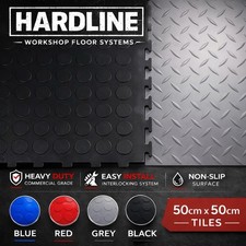 Garage Floor Tiles Workshop Interlocking Jigsaw Checker Plate Click Flooring PVC
