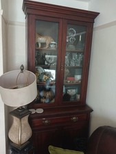 Maple & Co Mahagony Glass-Front Display Cabinet, 4 Doors 2 Drawers, 223cm H