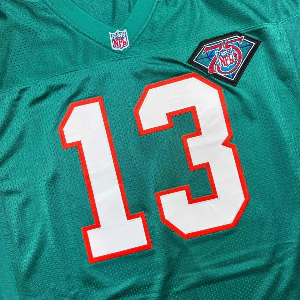 Camiseta deportiva 100 % auténtica Dan Marino Mitchell & Ness 1994 de los Miami Dolphins talla 40 M Foto 3 de 4