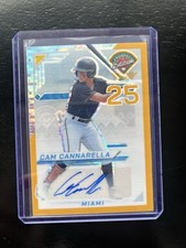 2025 Panini Prospect Edition #21 Gold Pulsar Prizm Cam Cannarella RC /10 Auto