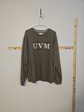 University of Vermont UVM League Sweatshirt Gray Pullover XL