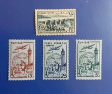 Timbres Tunisie 1949 YT 330/332 & PA 16 (330 N**)Cote 12,50€