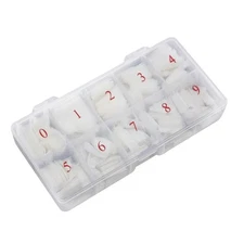 500pcs #0-#9 Fashion Manicure Full Cover Natural False Nails Fake Tips Assorted