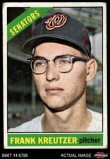 1966 Topps #211 Frank Kreutzer Senators 1.5 - FAIR