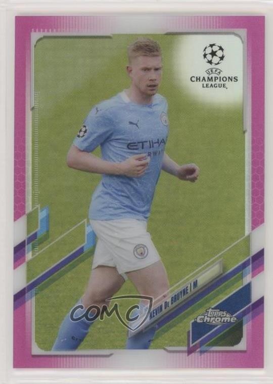 2020-21 Topps Chrome UCL Pink Refractor 175/175 Kevin de Bruyne #18 0kr0