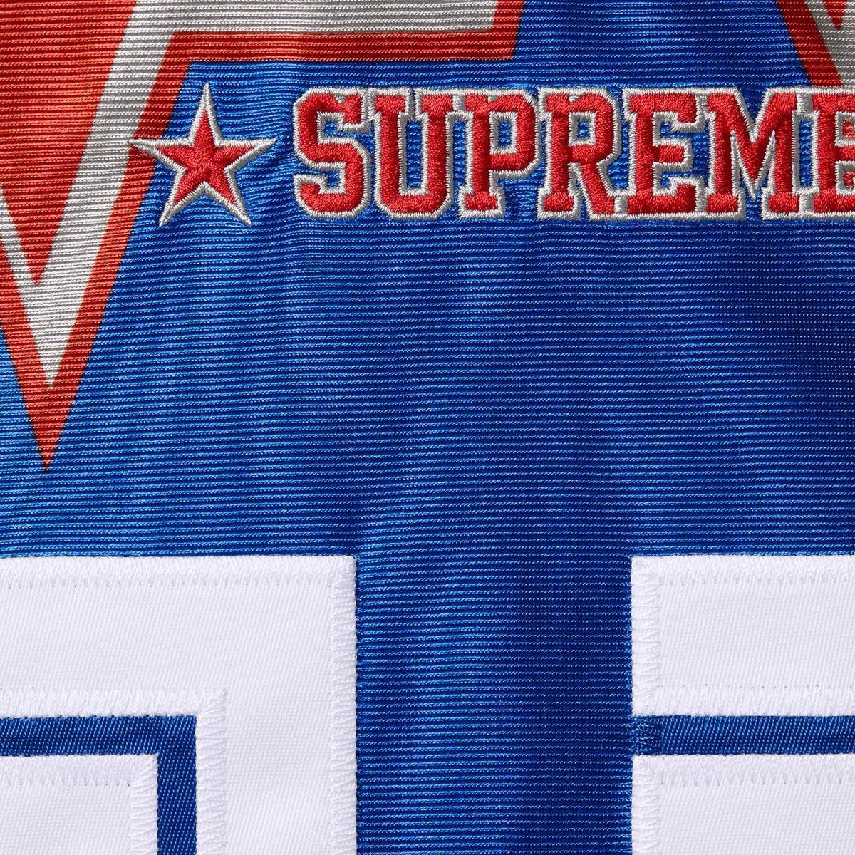🌟 Supreme Stars Football Jersey SS25 Royal Blue Red Grey Large In