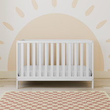 Storkcraft Sunset 4-in-1 Convertible Baby Crib, White