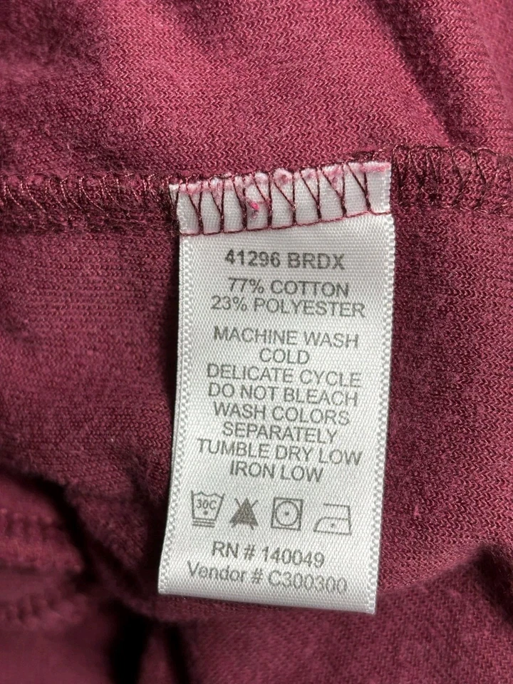 Vestido recto midi de terciopelo Chadwicks para mujer talla L granate mangas 3/4  Foto 4 de 4