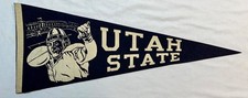 Vintage Utah State University Aggies Football Pennant