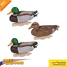 High-definition Mallard Decoys - 6-Pack Floating Decoys with Realistic Design