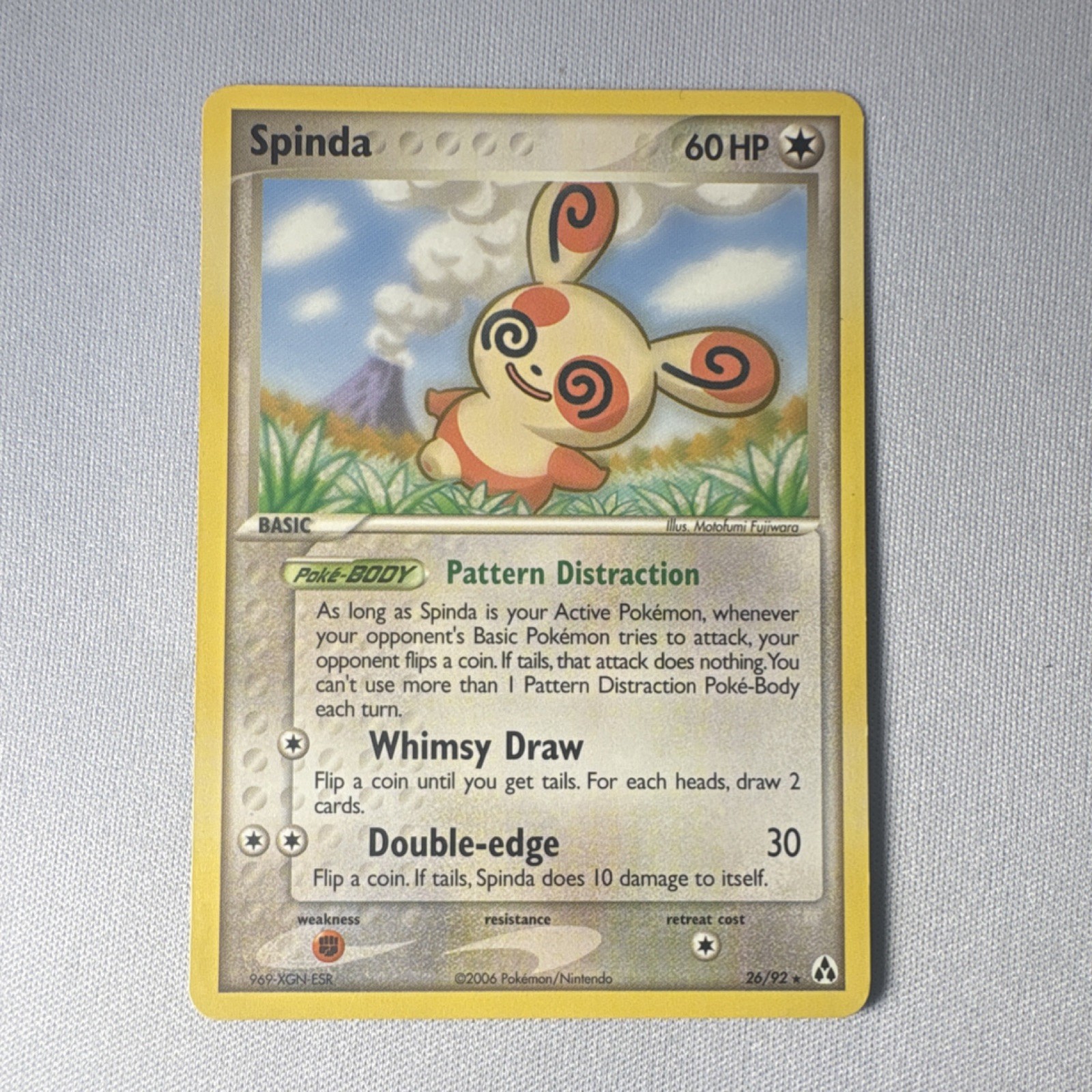 Pokémon TCG Spinda 26/92 Legend Maker Reverse Holo Rare Basic 60HP EN 2006