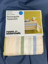 Room Essentials Rectangular Tablecloth 60" x 104" 100 Cotton NWT