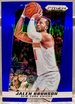 JERSEY # MATCH! 2024-25 Panini Prizm Deca Jalen Brunson #119 Blue 11/149! KNICKS
