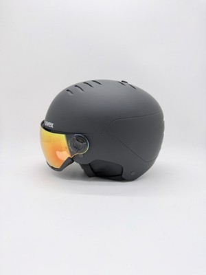 Uvex wanted visor Skihelm mit Visier- Grösse 58-61cm - Farbe Black Matt