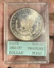 1882cc MORGAN DOLLAR ACCUGRADE MS63 PROOFLIKE