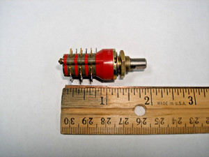 3P6T Rotary Switch Grayhill 3 Pole 6 Position 71B30-3-1-6S Shorting