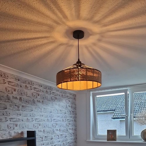 Vintage Retro Industrie Loft Hanfseil Eisen Pendelleuchte Deckenleuchte Retro Lampe UK - Bild 3 von 41