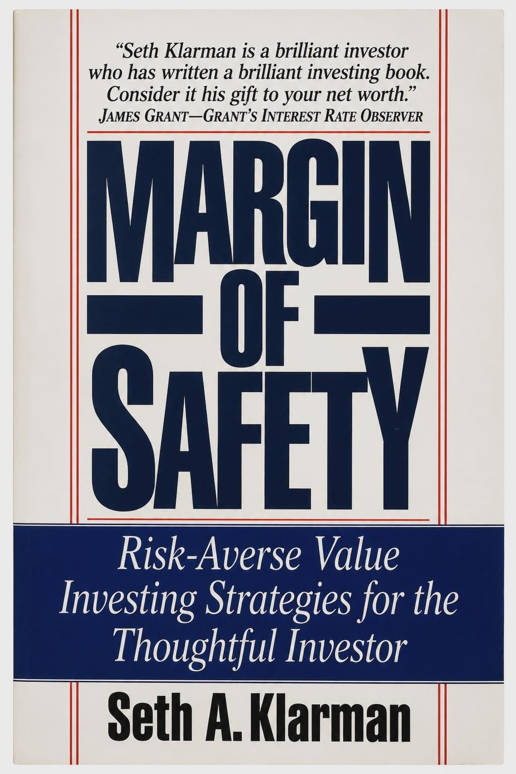 Margin Of Safety Risk-Averse Value Investing Strategies Seth A. Klarman Paperbac