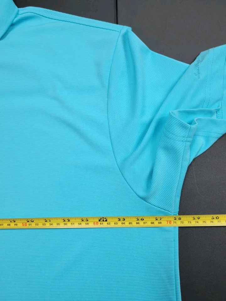 Camisa polo masculina Ben Hogan Performance tamanho 3XL turquesa manga curta - Imagem 4 de 4