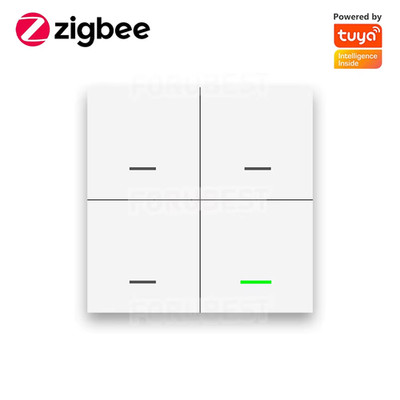 Tuya Zigbee Wireless Smart Scene Switch 4 Gang 12 Modes Home Automatic Lighting