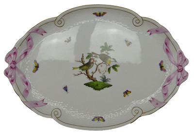Herend Rothschild 400 RO 1 Servierplatte 40x28 cm KT-1248
