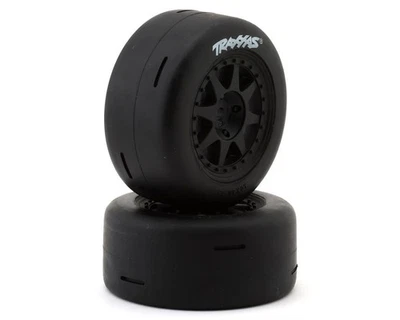 Traxxas Mini Rally Dual Profile Rear Pre-Mounted Slick Tires Soft (TRX10875-BLK) - Image 1 of 3