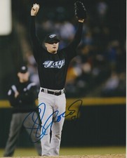 JASON FRASOR HAND SIGNED AUTOGRAPH 8X10 PHOTO COA AUTO TORONTO BLUE JAYS