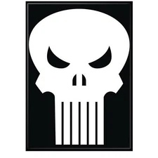 Punisher Symbol Magnet Black