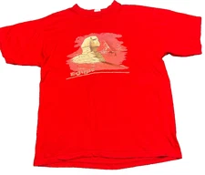 Maria Egypt Great Pyramids T Shirt Adult XL Red Short Sleeve Tee