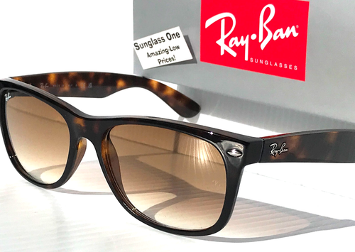 Ray Ban NEW WAYFARER CLASSIC Tortoise Frame Light Brown Sunglass RB 2132 710/51 - Picture 16 of 19