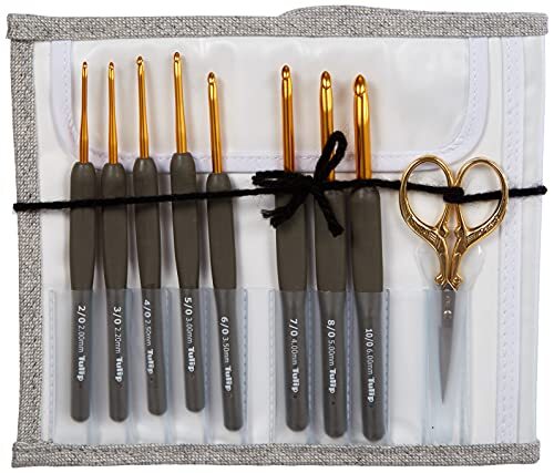 Tulip ETIMO Crochet Hook Set Premium Gold TEG-001 shipping from