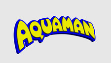 Aquaman 3D Printed movie logo Sign/Plaque