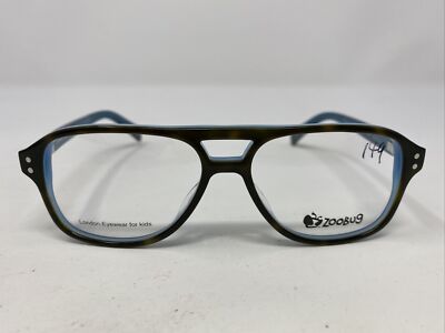 Zoobug ZB1006 188 49-14-130 Tortoise/Blue Plastic Full Rim Eyeglasses Frame WJ98