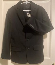 Class Club Gold Boy  s Blazer Jacket Black 60 Wool Year Round Fully Lined Size 8