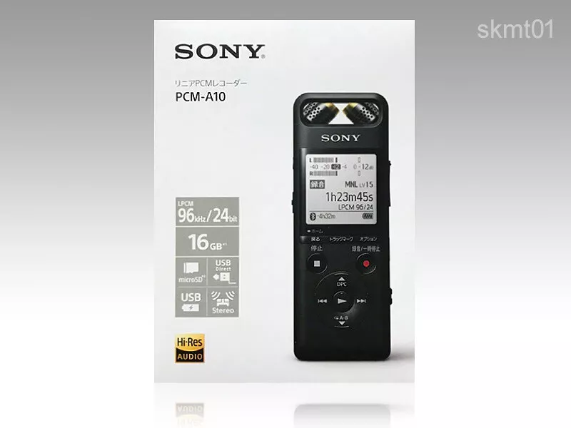 SONY PCM-A10 Linear PCM Recorder 16GB Hi-Res Rec 96KHz 24Bit DHL Fast Ship  NEW