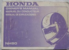 HONDA NH80 Motorcycle Owners Handbook 1988 #37GC8600 Multi-Lingual