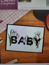 Crafters Companion Floral Word Photopolymer Stamp BABY