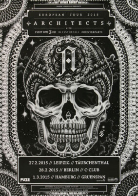Architects - Daybreaker , Leipzig 2015 | Konzertplakat | Poster
