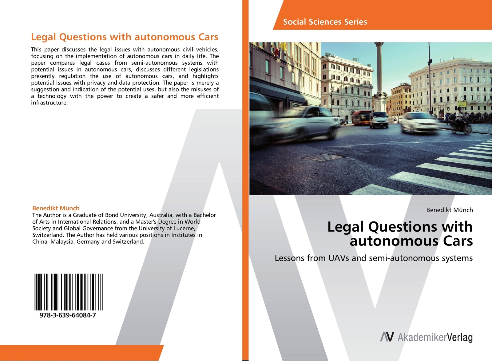 Legal Questions With Autonomous Cars Benedikt Münch Taschenbuch