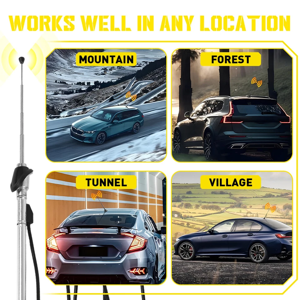 Antena personalizada radio estéreo de repuesto para camioneta Toyota/4 Runner 1989-1995 Foto 2 de 4