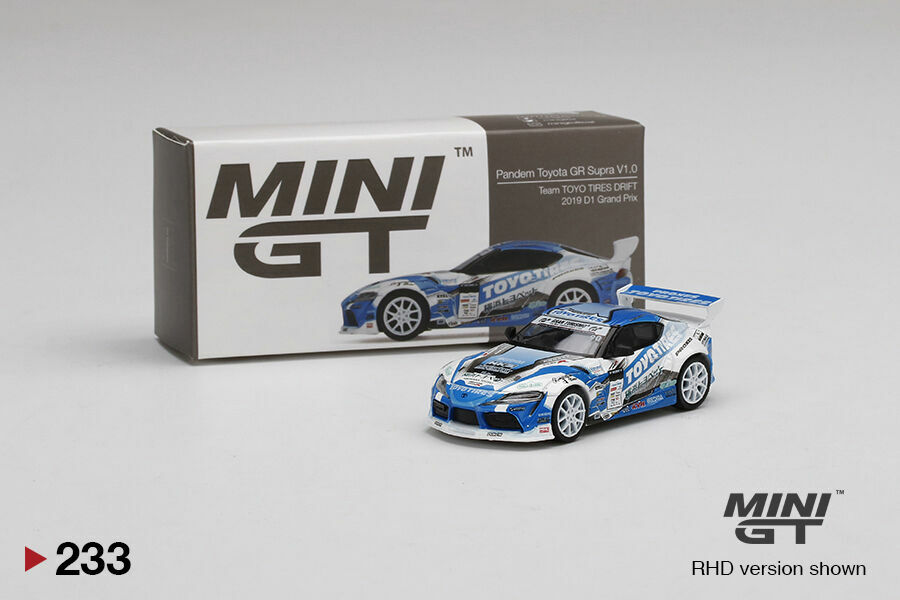 MINI GT 233 Pandem Toyota GR Supra V1.0 Team TOYO TIRES MINI GT 233 Pandem Toyota GR Supra V1.0 Team TOYO TIRES