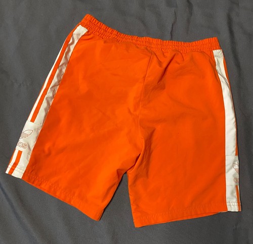 Vintage Adidas Originals Youth Shorts 13-14 Years Size L Fits Men’s XS/S Orange - Picture 8 of 14