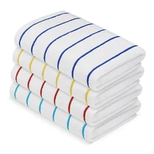 4 pieces Pack- 30x60 inches-XLarge Pool/Beach Striped Towels by MIMAATEX